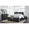 Global Furniture Usa Transitional  Linda Black King Bed 3017 - alternate 3